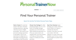 Desktop Screenshot of personaltrainernow.com